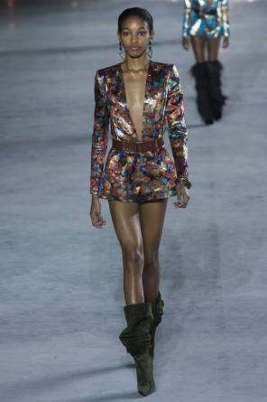 Plunging neckline patterned jumpsuit, zdjęcie 2 Plunging neckline patterned jumpsuit od Saint Laurent